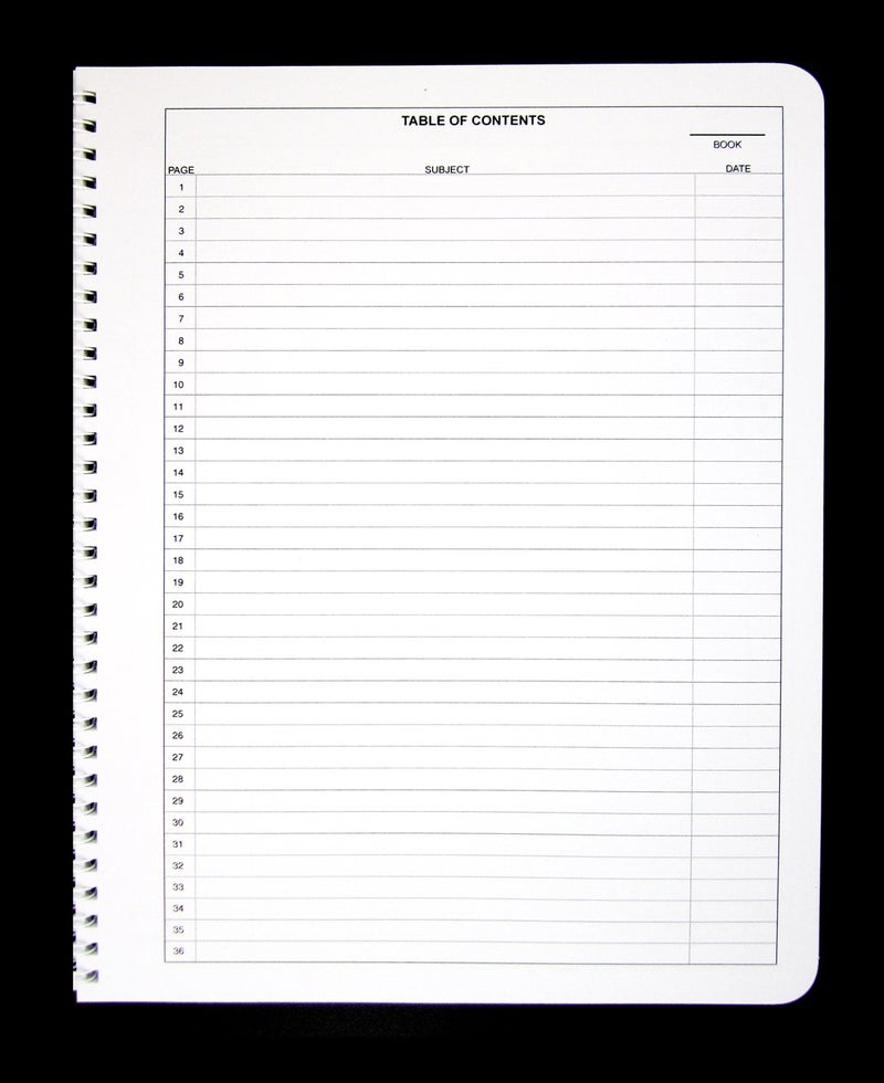 BookFactory Student Lab Notebook (Scientific Grid Format) - Standard No Carbon Copies 8.5'' x 11'', 100 Pages [Wire-O Bound] (Made in USA) - Image 4